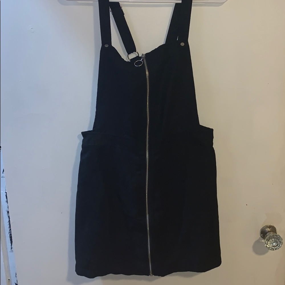Zip up overall dress